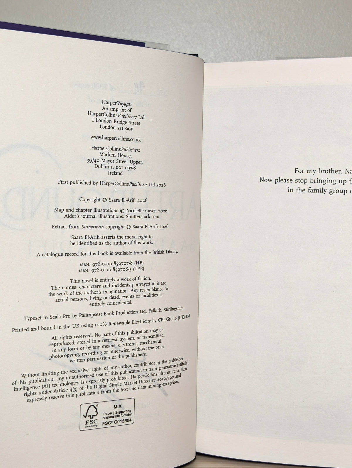 Earthbound by Saara El-Arifi (Signed Numbered Edition with sprayed edges) - Fialta Books