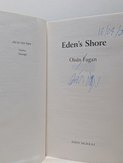 Eden's Shore by Oisin Fagan (Signed Dated First Edition) - Fialta Books