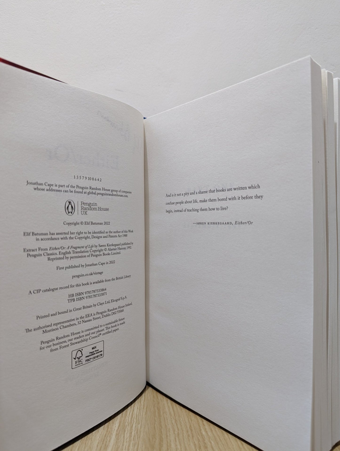 Either/Or by Elif Batuman (Signed First Edition) - Fialta Books