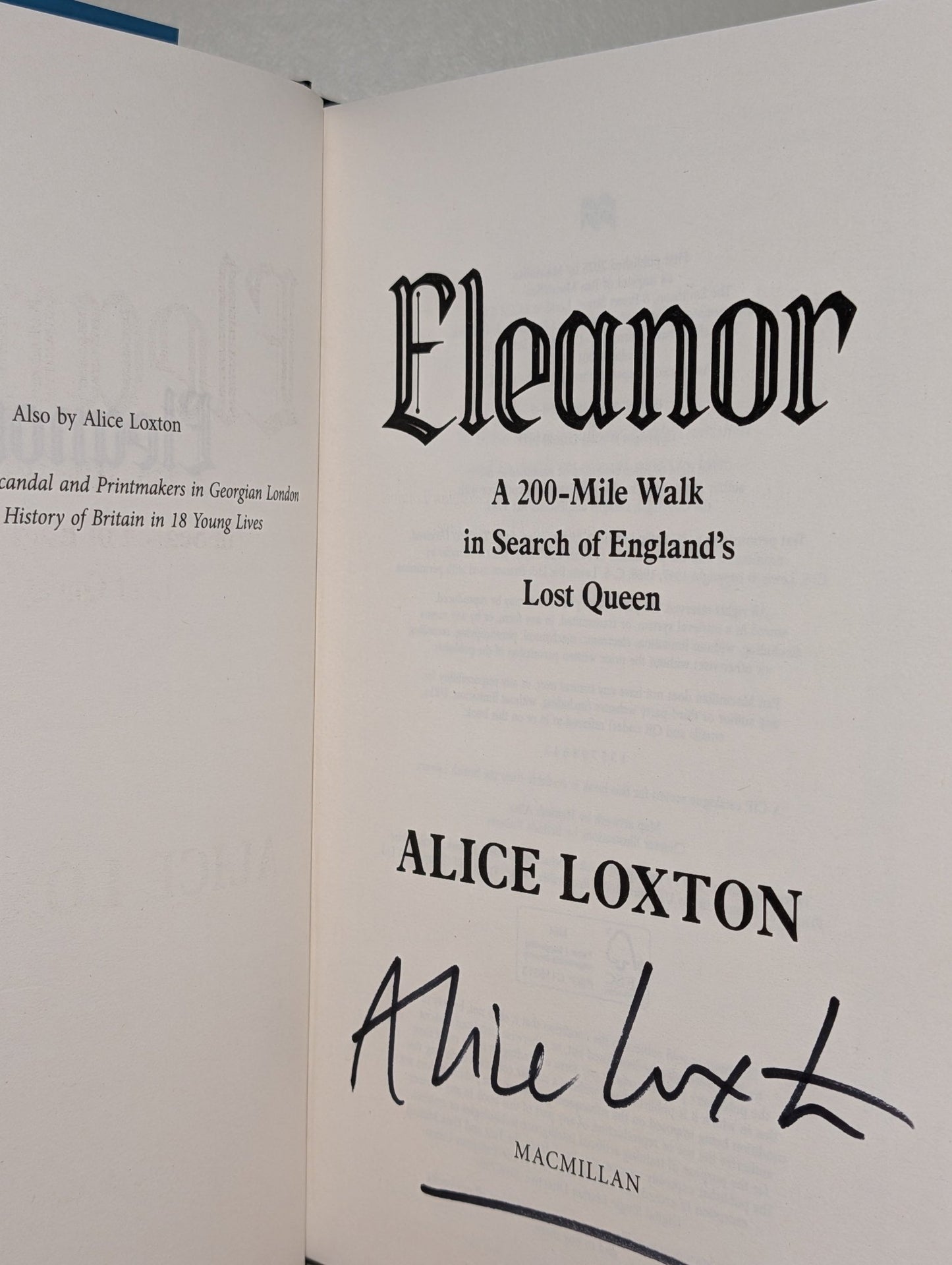 Eleanor by Alice Loxton (Signed First Edition) - Fialta Books