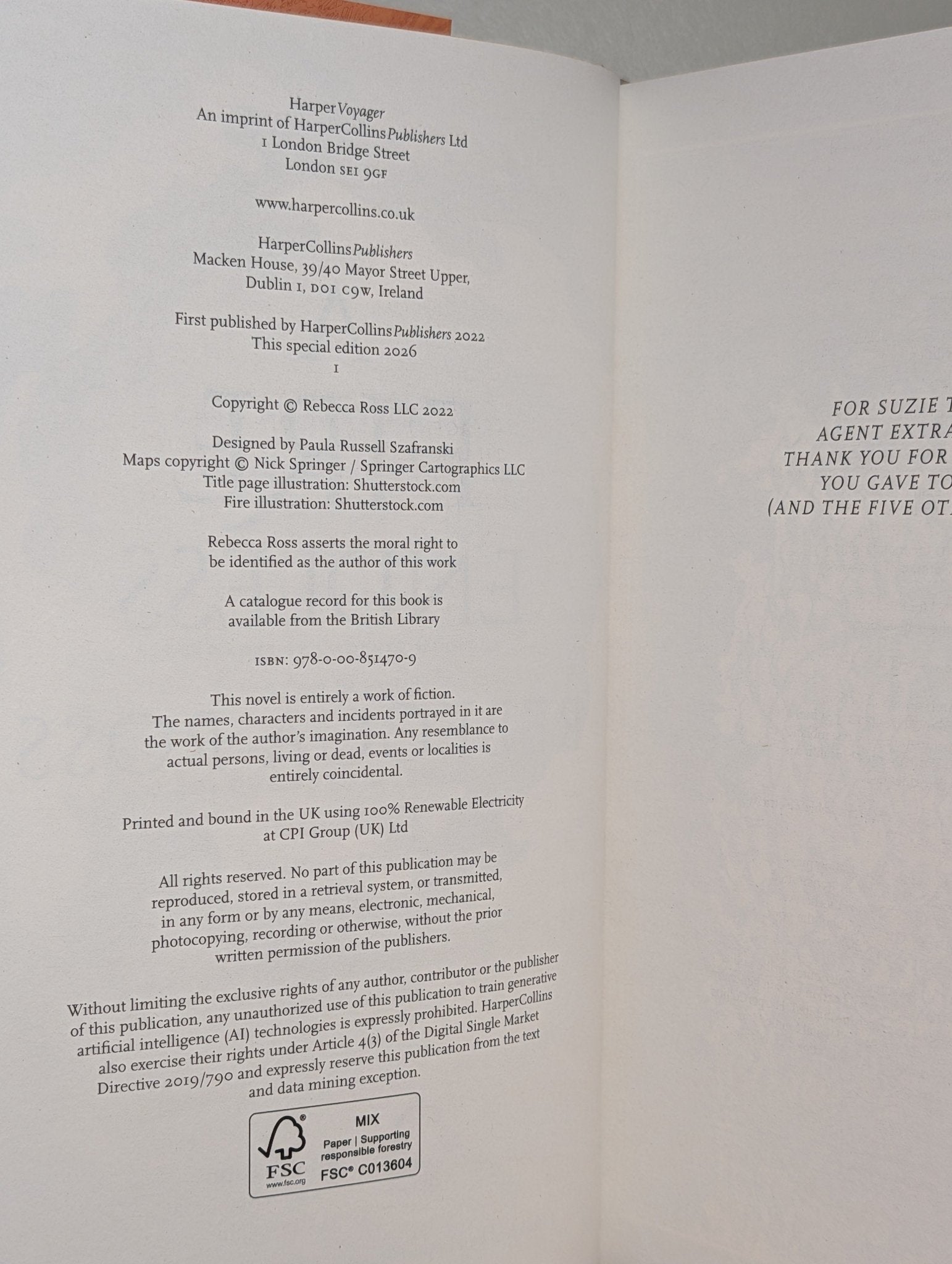Elements of Cadence: River Enchanted; Fire Endless by Rebecca Ross (Signed with sprayed edges) - Fialta Books