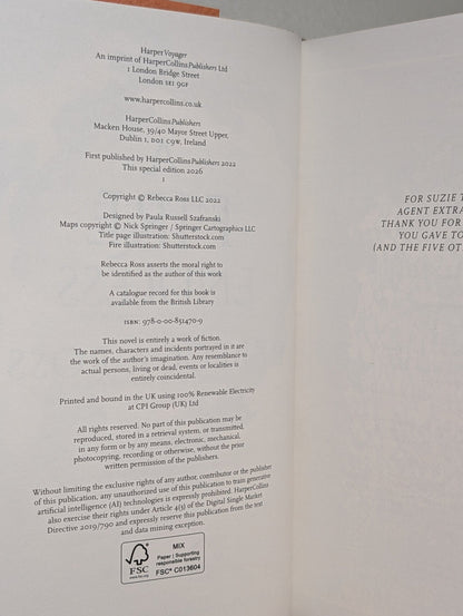 Elements of Cadence: River Enchanted; Fire Endless by Rebecca Ross (Signed with sprayed edges) - Fialta Books
