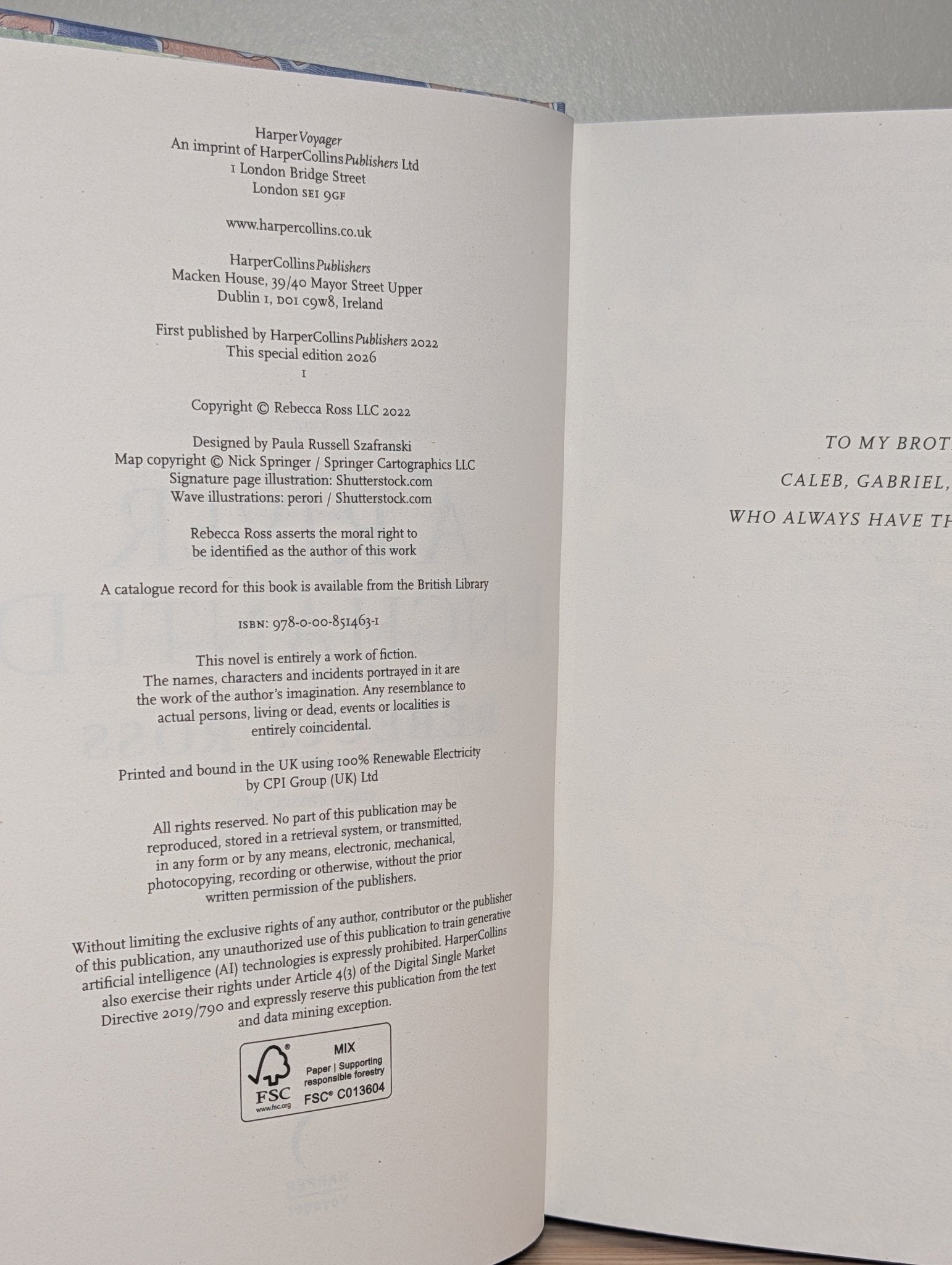 Elements of Cadence: River Enchanted; Fire Endless by Rebecca Ross (Signed with sprayed edges) - Fialta Books