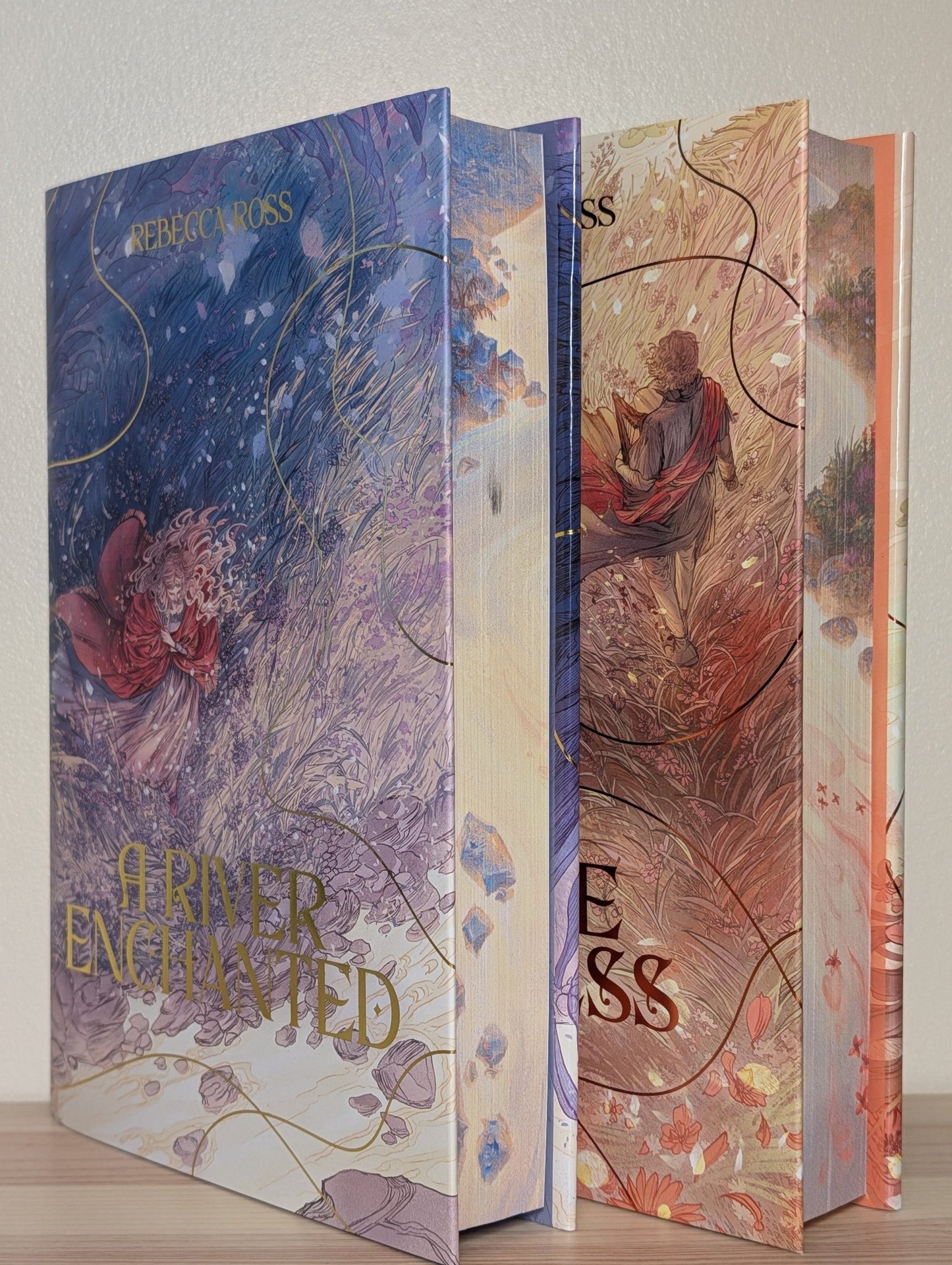 Elements of Cadence: River Enchanted; Fire Endless by Rebecca Ross (Signed with sprayed edges) - Fialta Books