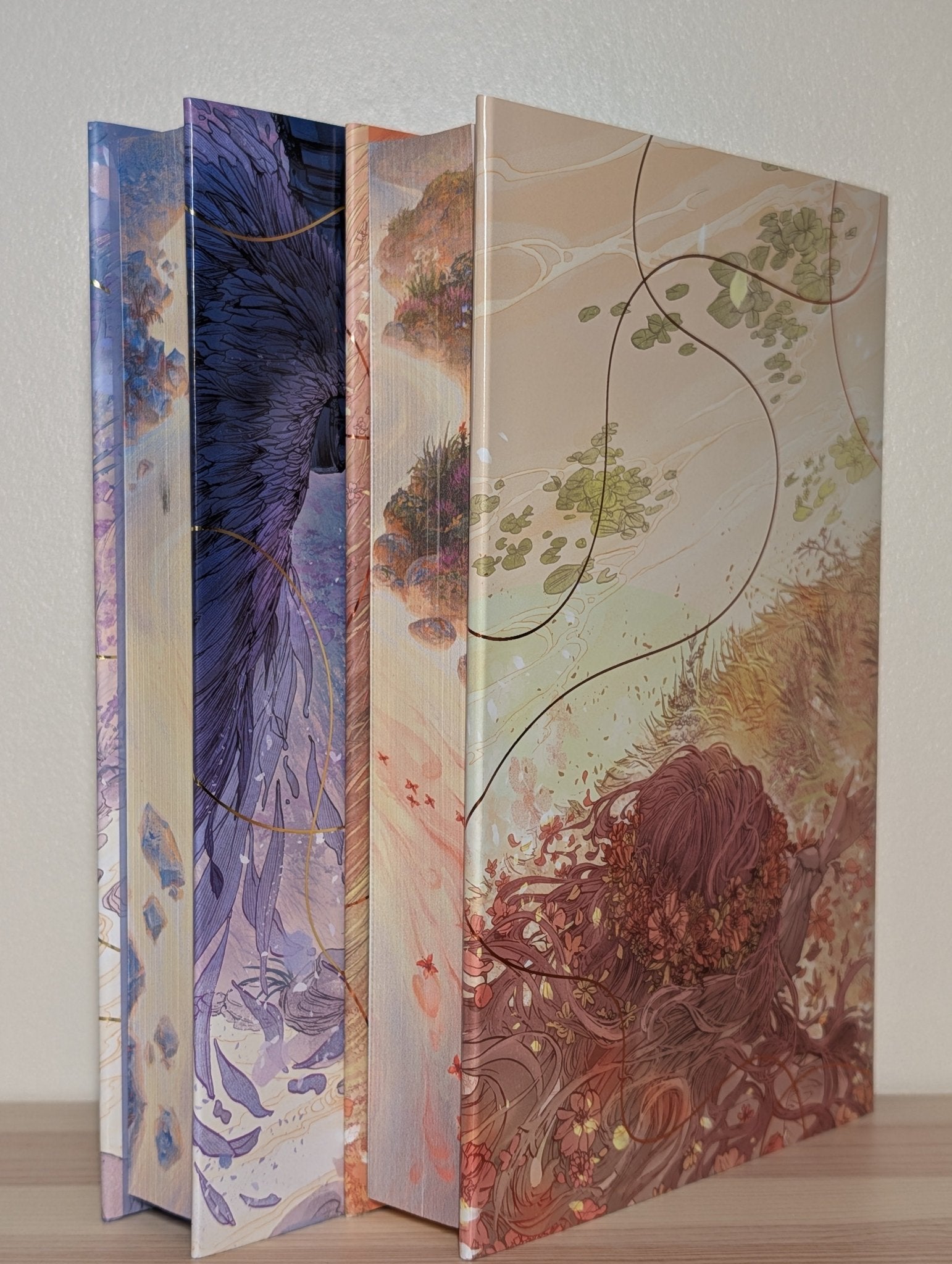 Elements of Cadence: River Enchanted; Fire Endless by Rebecca Ross (Signed with sprayed edges) - Fialta Books