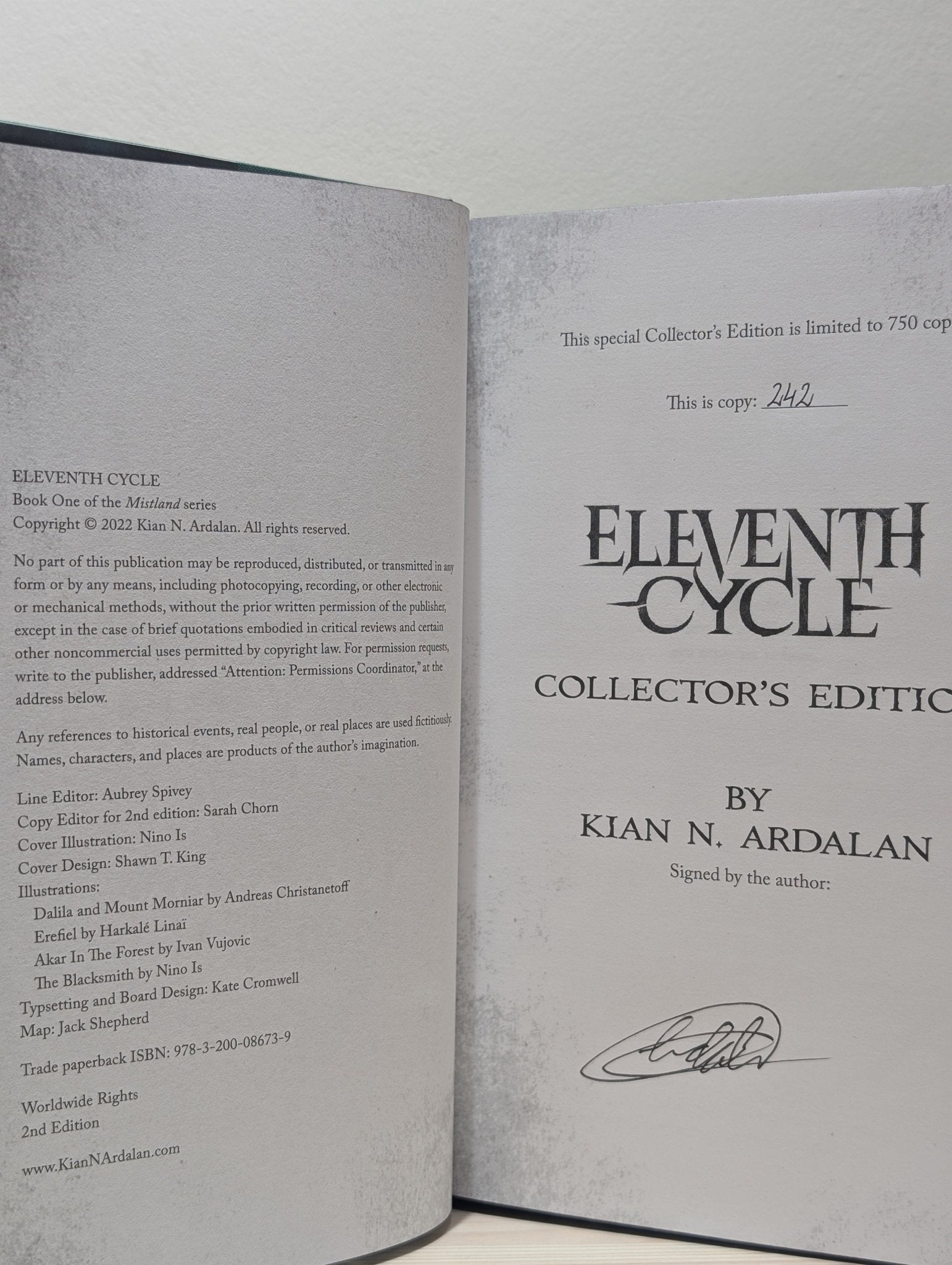 Eleventh Cycle by Kian N Ardalan (Signed Deluxe Edition with sprayed edges) - Fialta Books