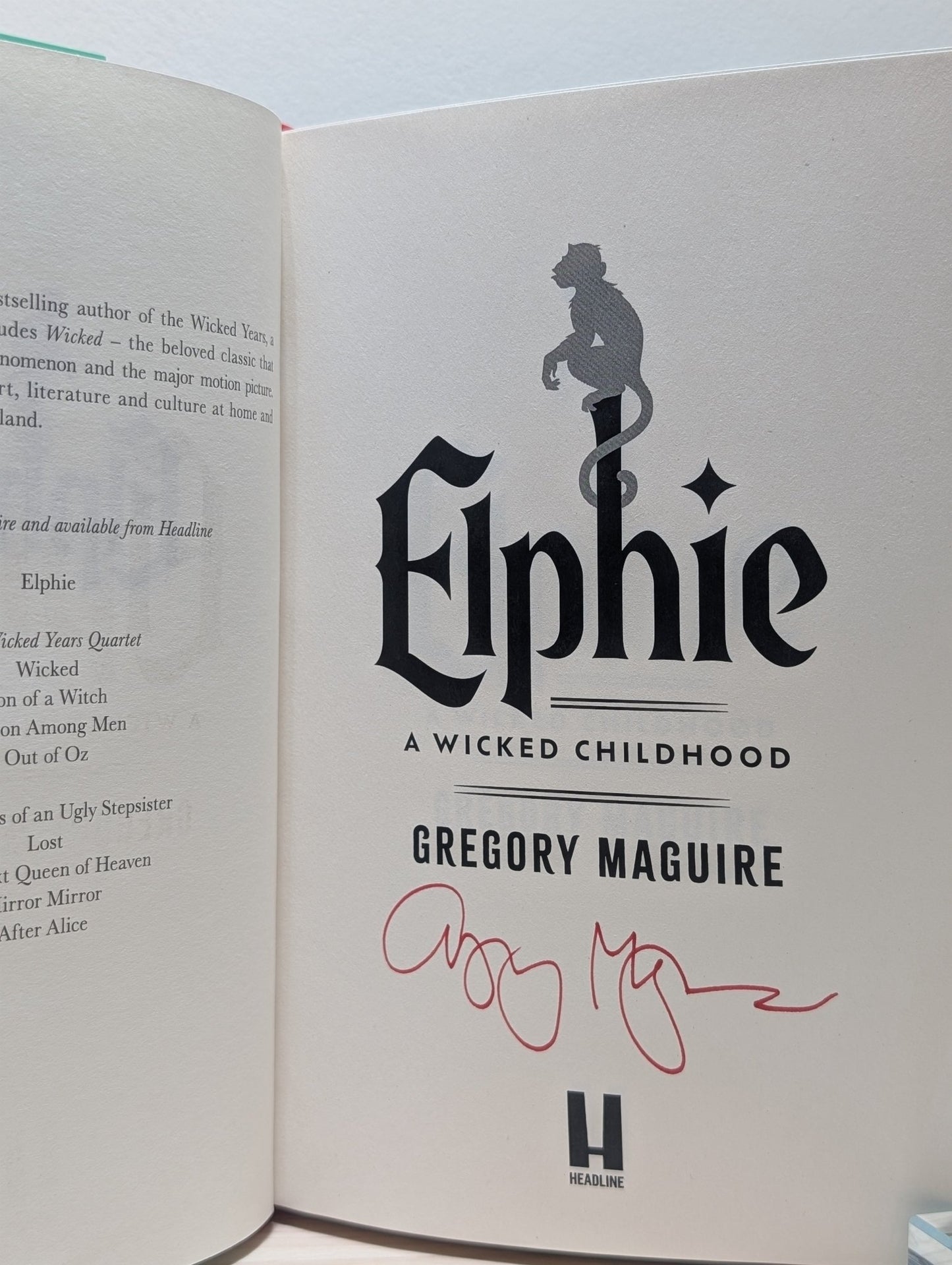 Elphie by Gregory Maguire (Signed First Edition) - Fialta Books