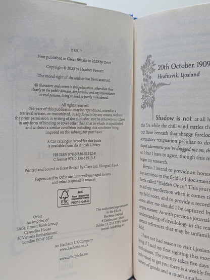 Emily Wilde's Encyclopaedia of Faeries; Map of the Otherlands; Compendium of Lost Tales by Heather Fawcett (First Edition) - Fialta Books