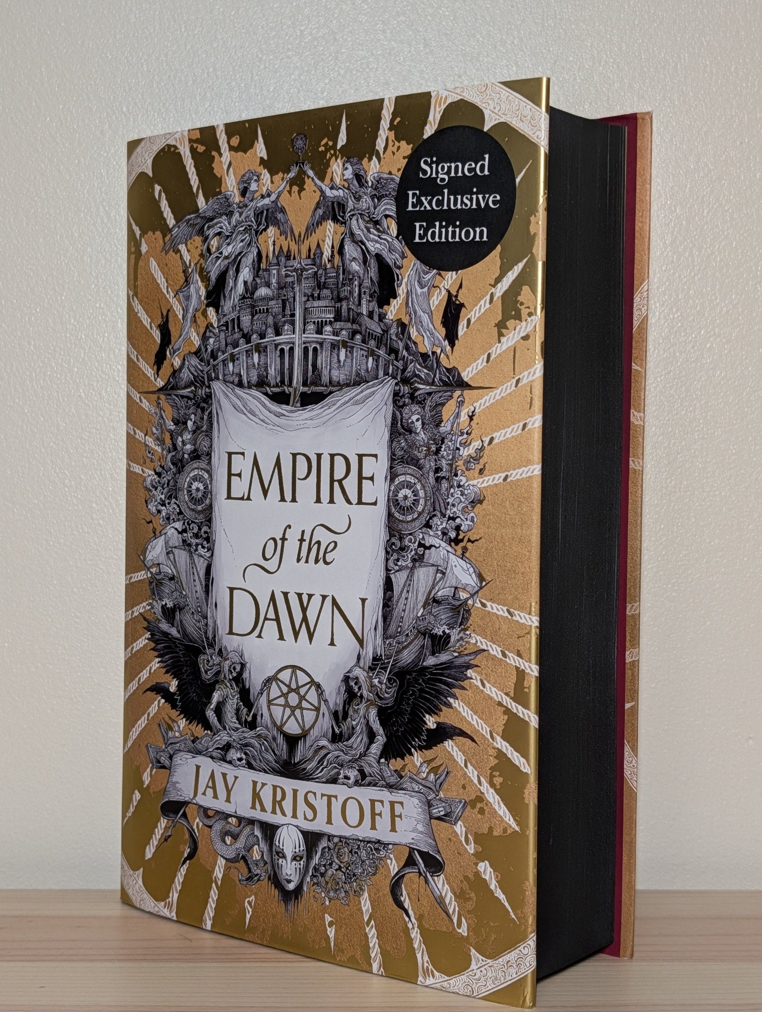 Empire of the Dawn by Jay Kristoff (Signed First Edition with sprayed edges) - Fialta Books