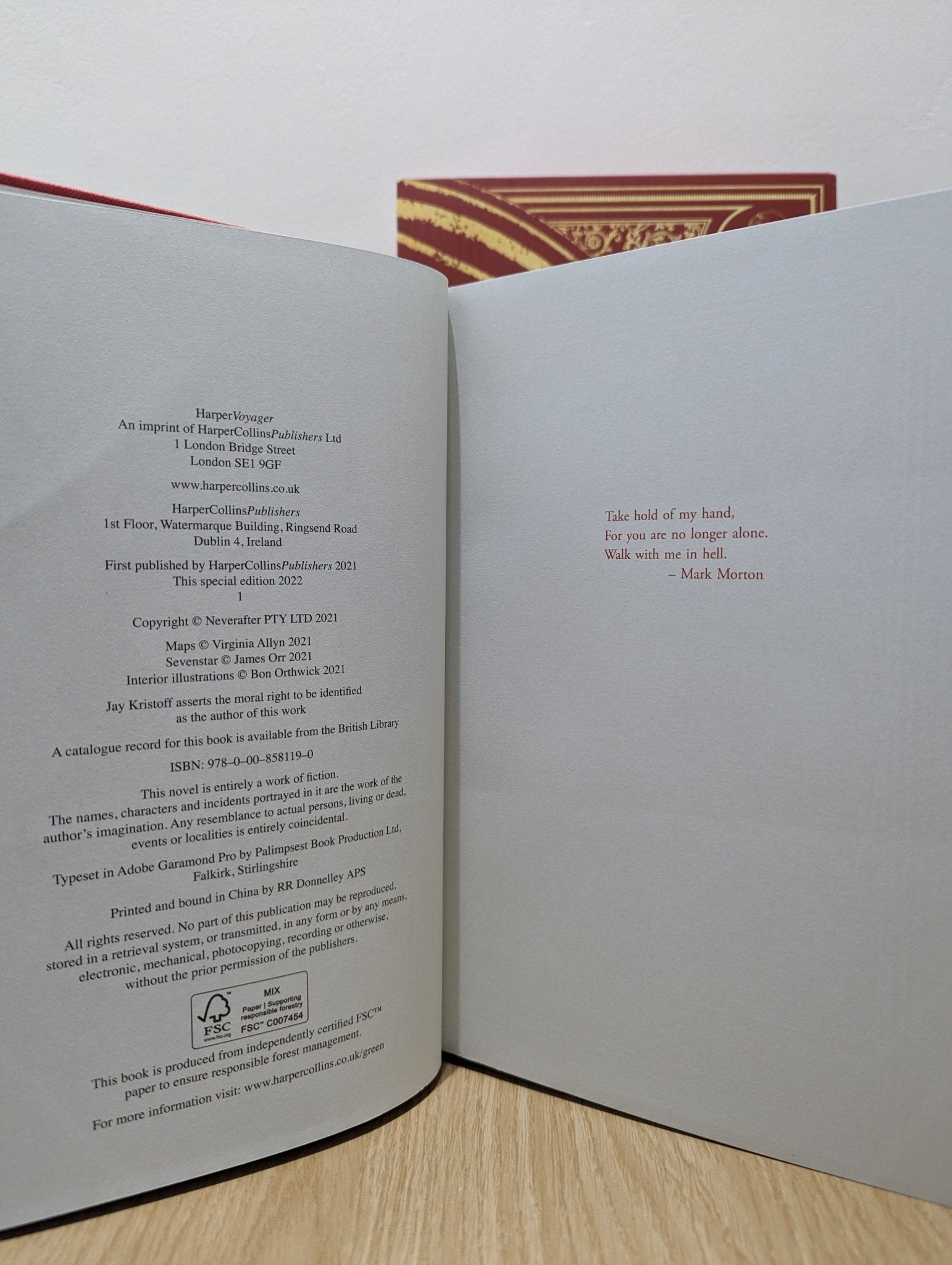 Empire of the Vampire: Illustrated Deluxe Edition by Jay Kristoff (Signed Dated) - Fialta Books