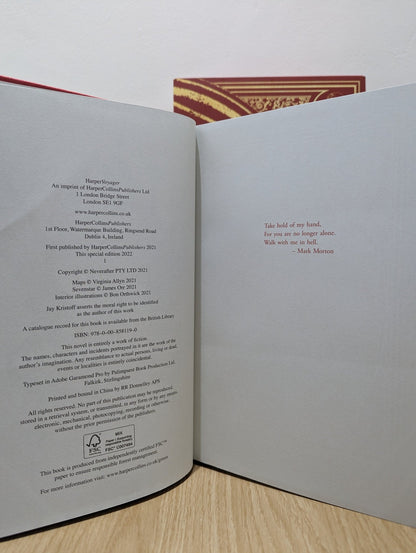 Empire of the Vampire: Illustrated Deluxe Edition by Jay Kristoff (Signed Dated) - Fialta Books