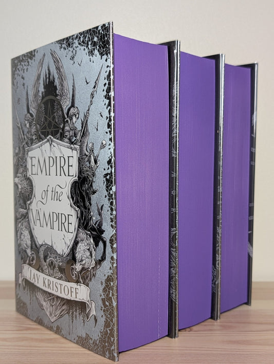 Empire of Vampire; Empire of Damned; Empire of Dawn by Jay Kristoff (Signed Numbered with sprayed edges) - Fialta Books