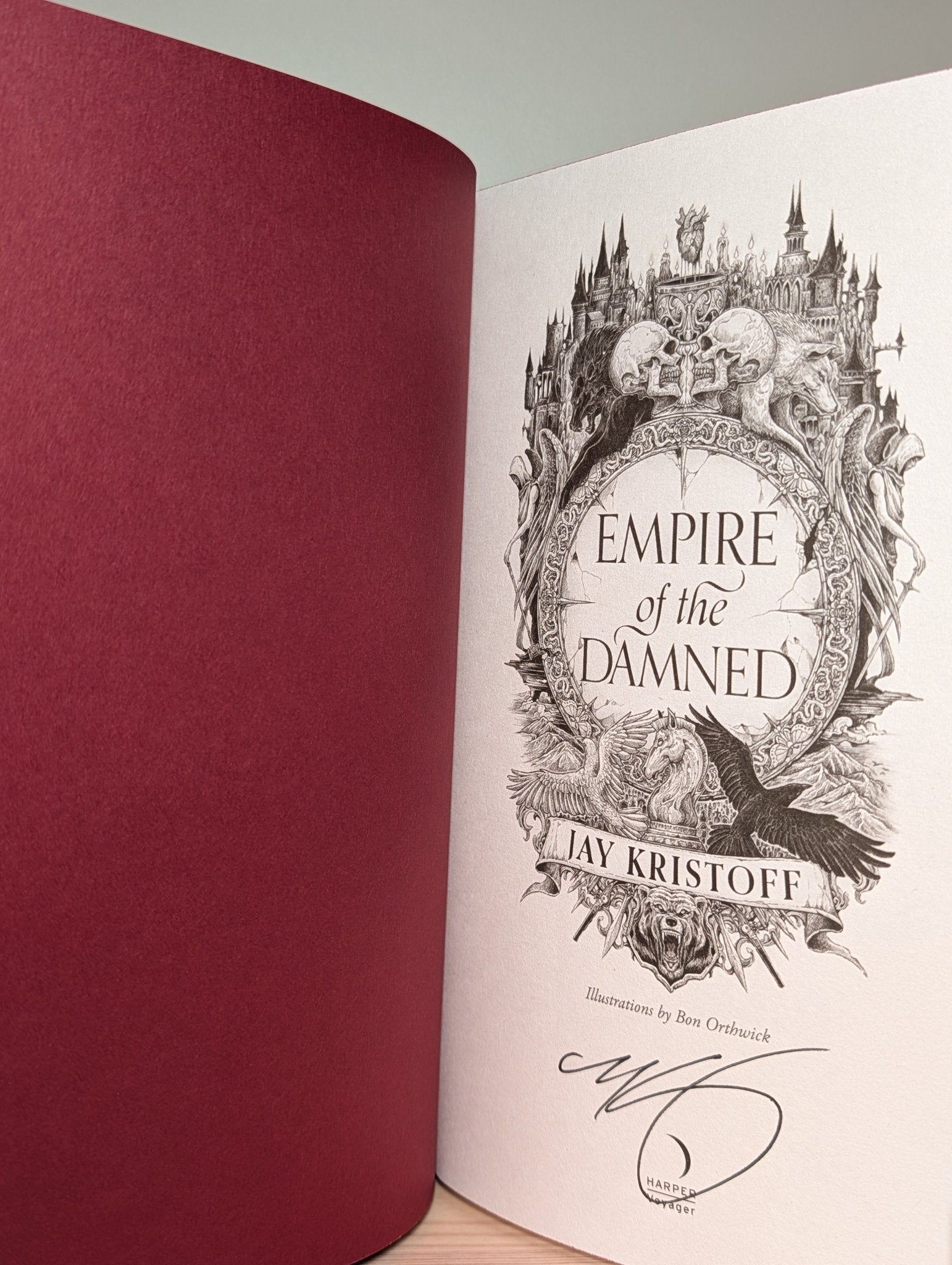 Empire of Vampire; Empire of Damned; Empire of Dawn by Jay Kristoff (Signed with sprayed edges) - Fialta Books