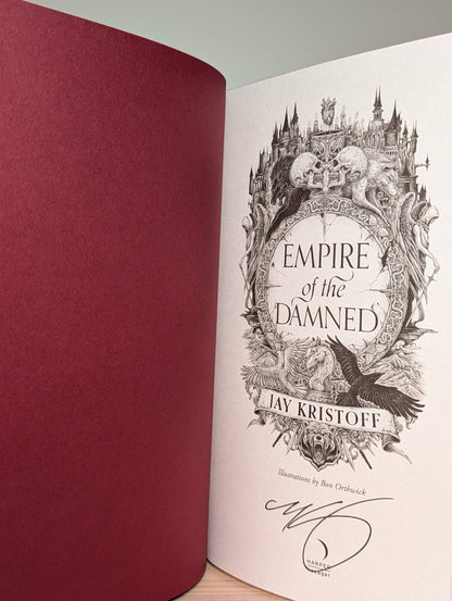 Empire of Vampire; Empire of Damned; Empire of Dawn by Jay Kristoff (Signed with sprayed edges) - Fialta Books