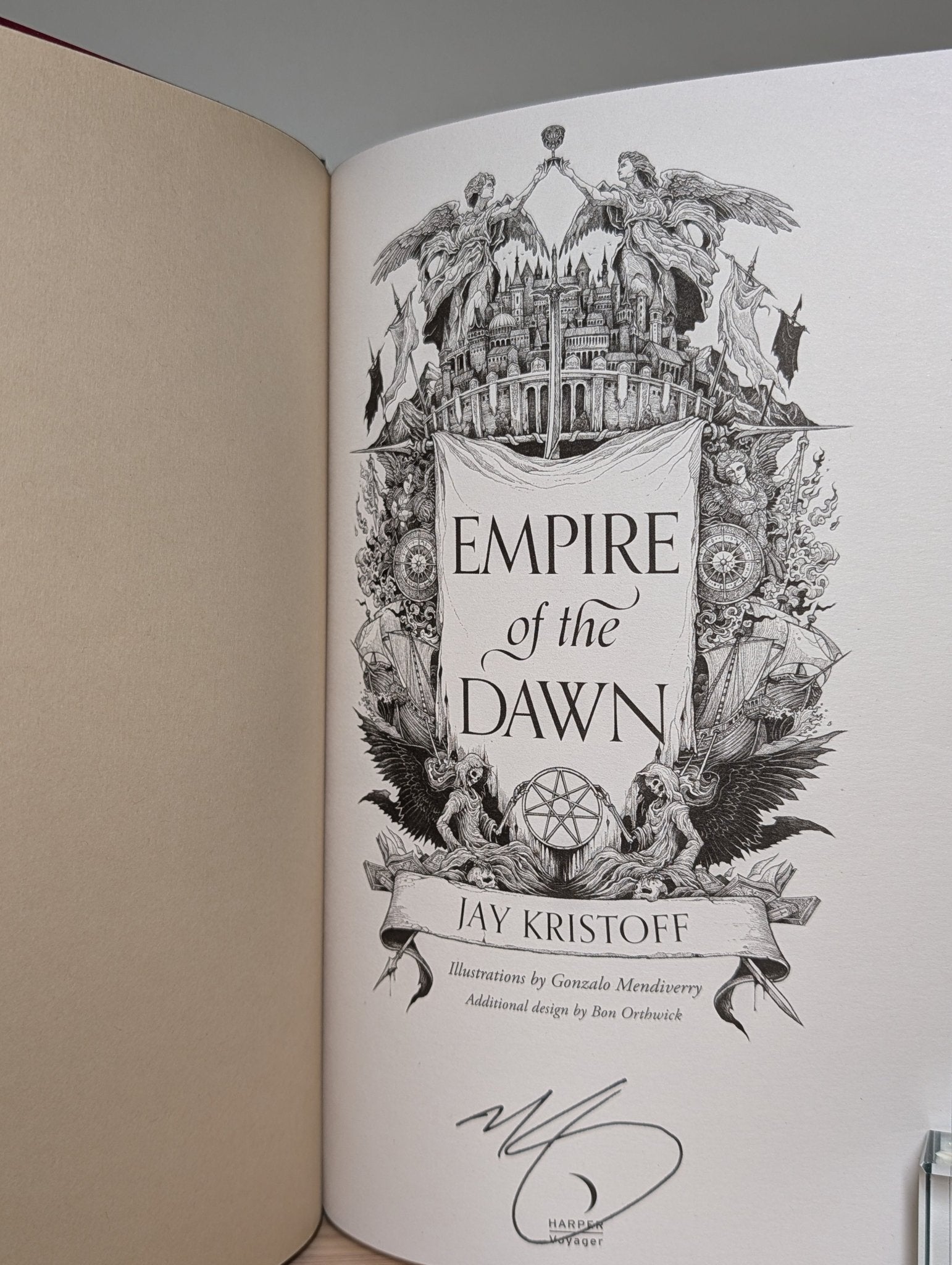 Empire of Vampire; Empire of Damned; Empire of Dawn by Jay Kristoff (Signed with sprayed edges) - Fialta Books