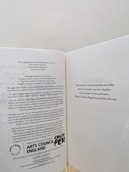 Empty Houses by Brenda Navarro (Signed First Edition) - Fialta Books