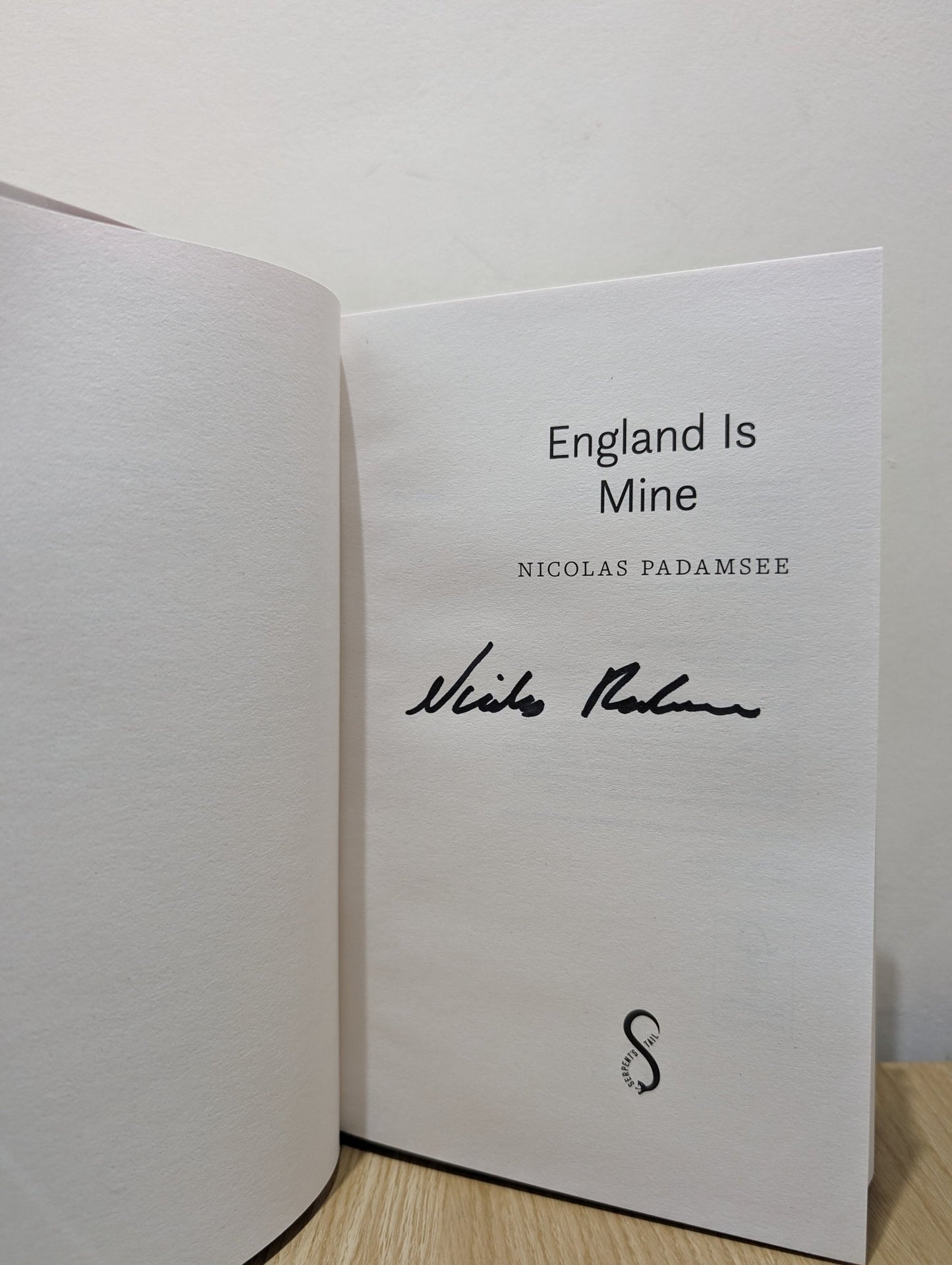 England is Mine by Nicolas Padamsee (Signed First Edition) - Fialta Books