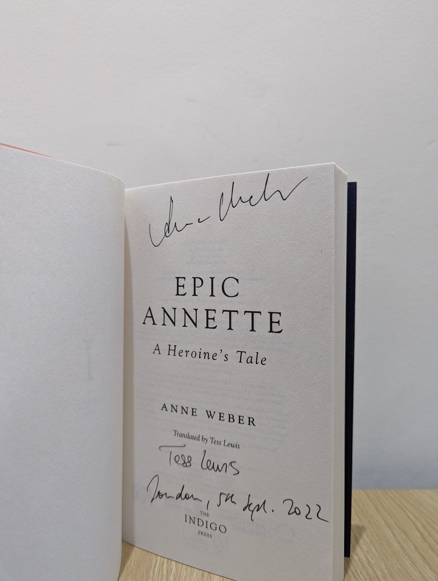 Epic Annette: A Heroine's Tale by Anne Weber (Signed First Edition) - Fialta Books