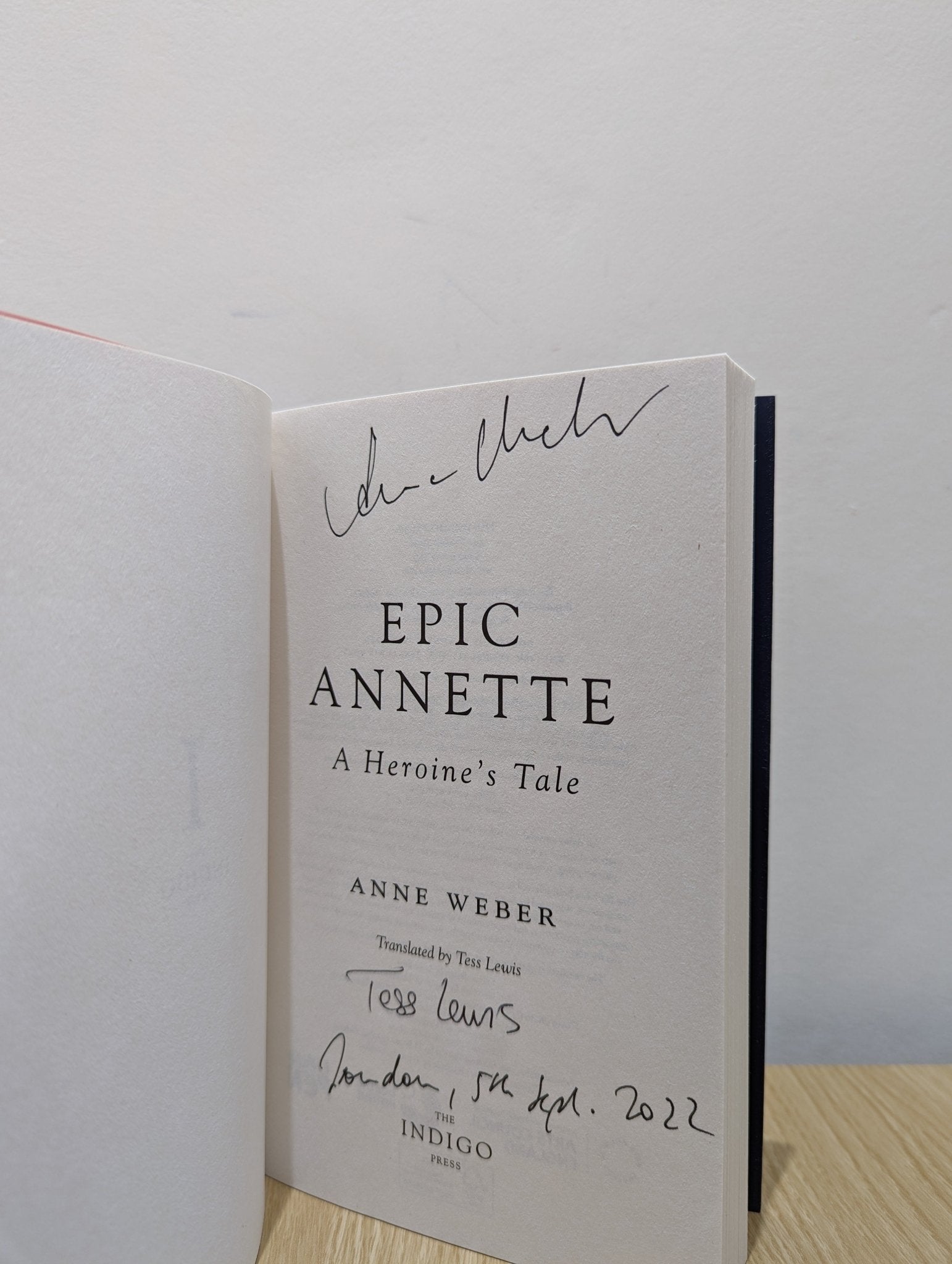 Epic Annette: A Heroine's Tale by Anne Weber (Signed First Edition) - Fialta Books