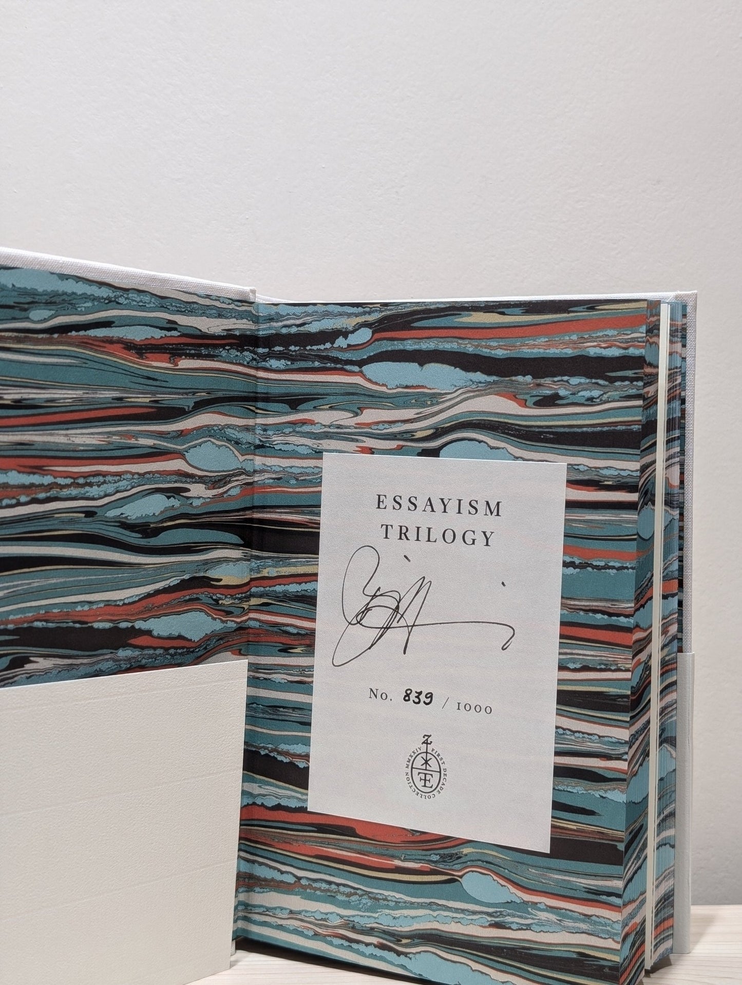 Essayism Trilogy by Brian Dillon (Signed Numbered Edition with sprayed edges) - Fialta Books