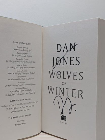 Essex Dogs; Wolves of Winter; Lion Hearts by Dan Jones (Signed First Edition Set) - Fialta Books