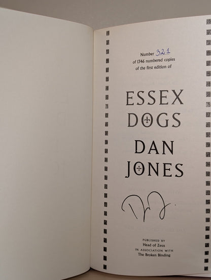 Essex Dogs; Wolves of Winter; Lion Hearts by Dan Jones (Signed Set with sprayed edges) - Fialta Books