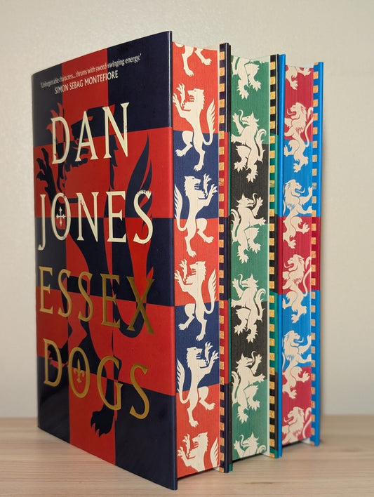 Essex Dogs; Wolves of Winter; Lion Hearts by Dan Jones (Signed Set with sprayed edges) - Fialta Books