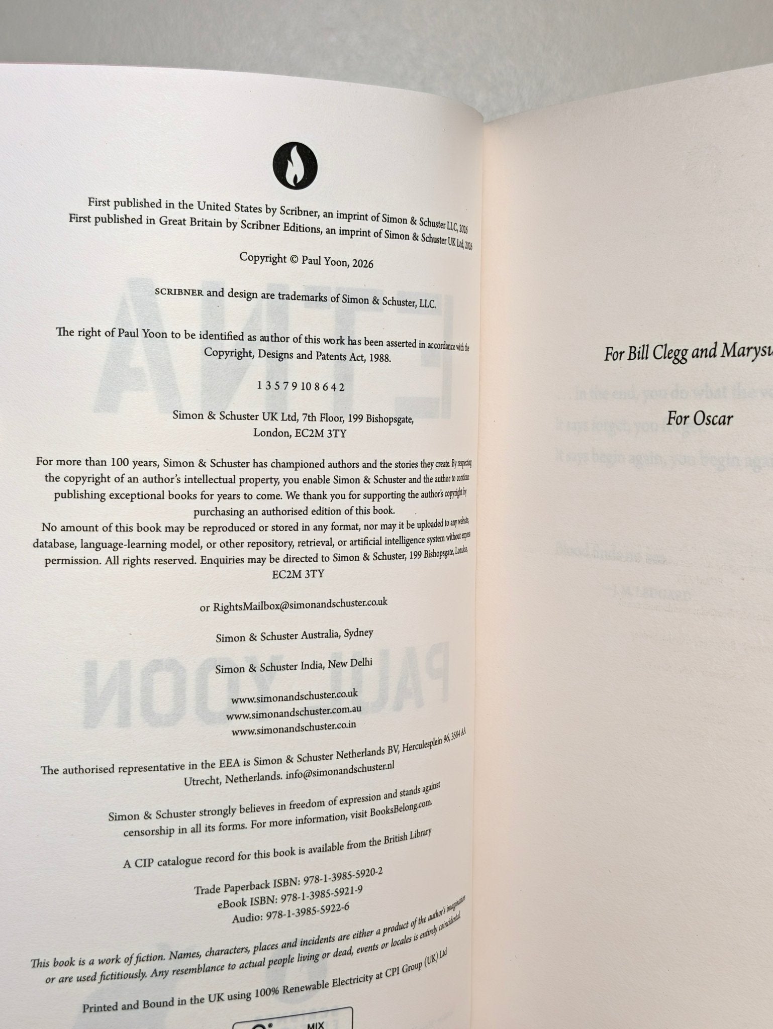 Etna by Paul Yoon (First Edition) - Fialta Books