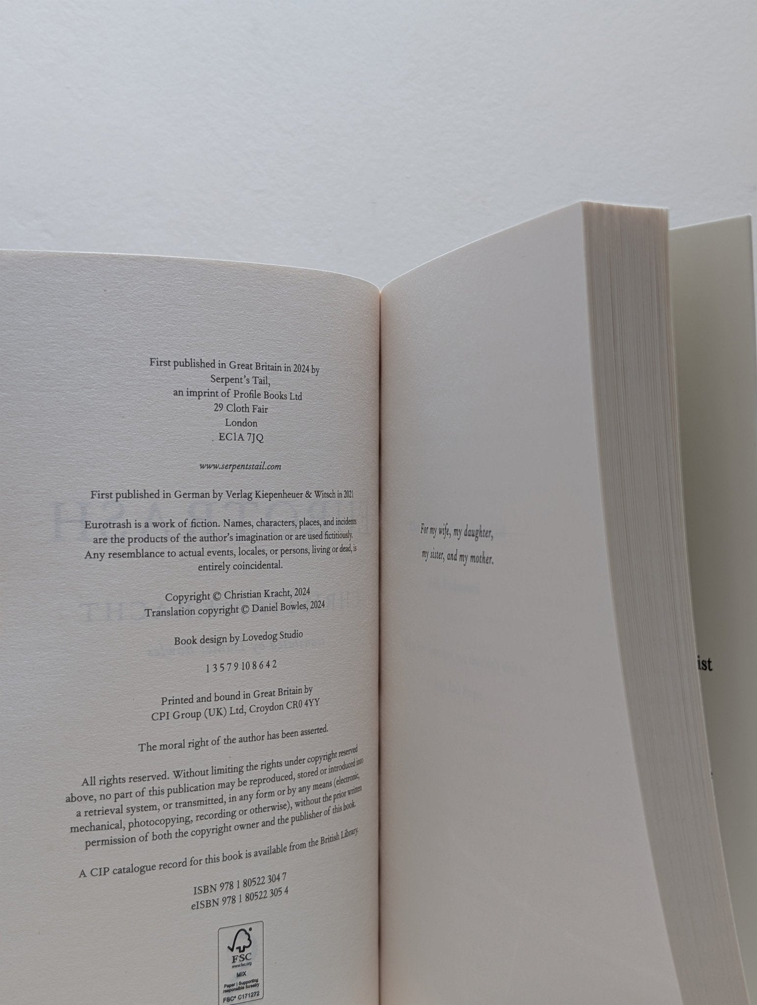 Eurotrash by Christian Kracht (First Edition) - Fialta Books