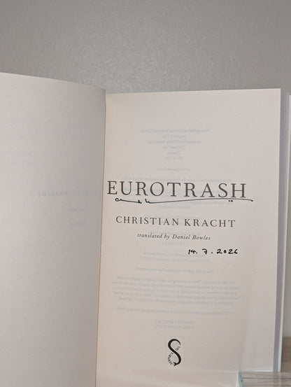 Eurotrash by Christian Kracht (Signed First Edition) - Fialta Books