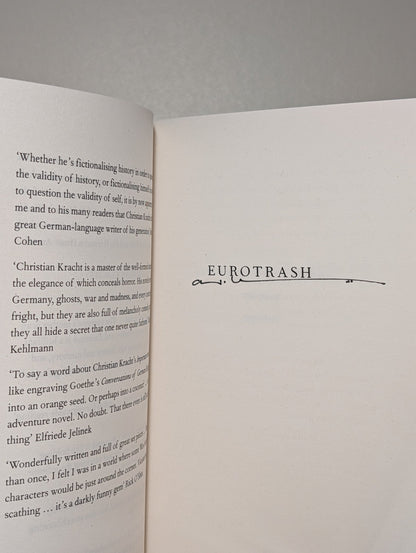 Eurotrash by Christian Kracht (Signed Paperback Edition) - Fialta Books
