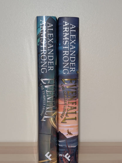 Evenfall: The Golden Linnet; Tempest Stone by Alexander Armstrong (Signed First Edition with sprayed edges) - Fialta Books