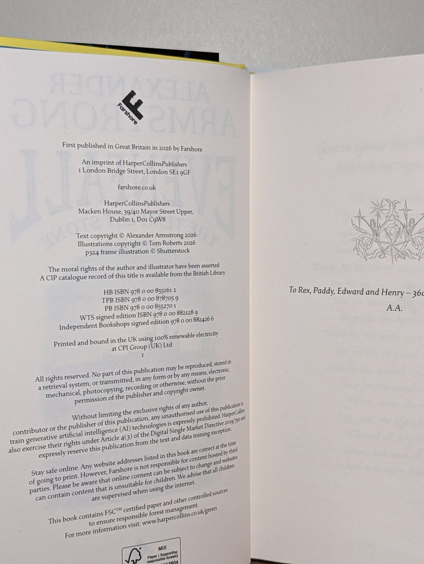 Evenfall: The Tempest Stone by Alexander Armstrong (Signed First Edition) - Fialta Books