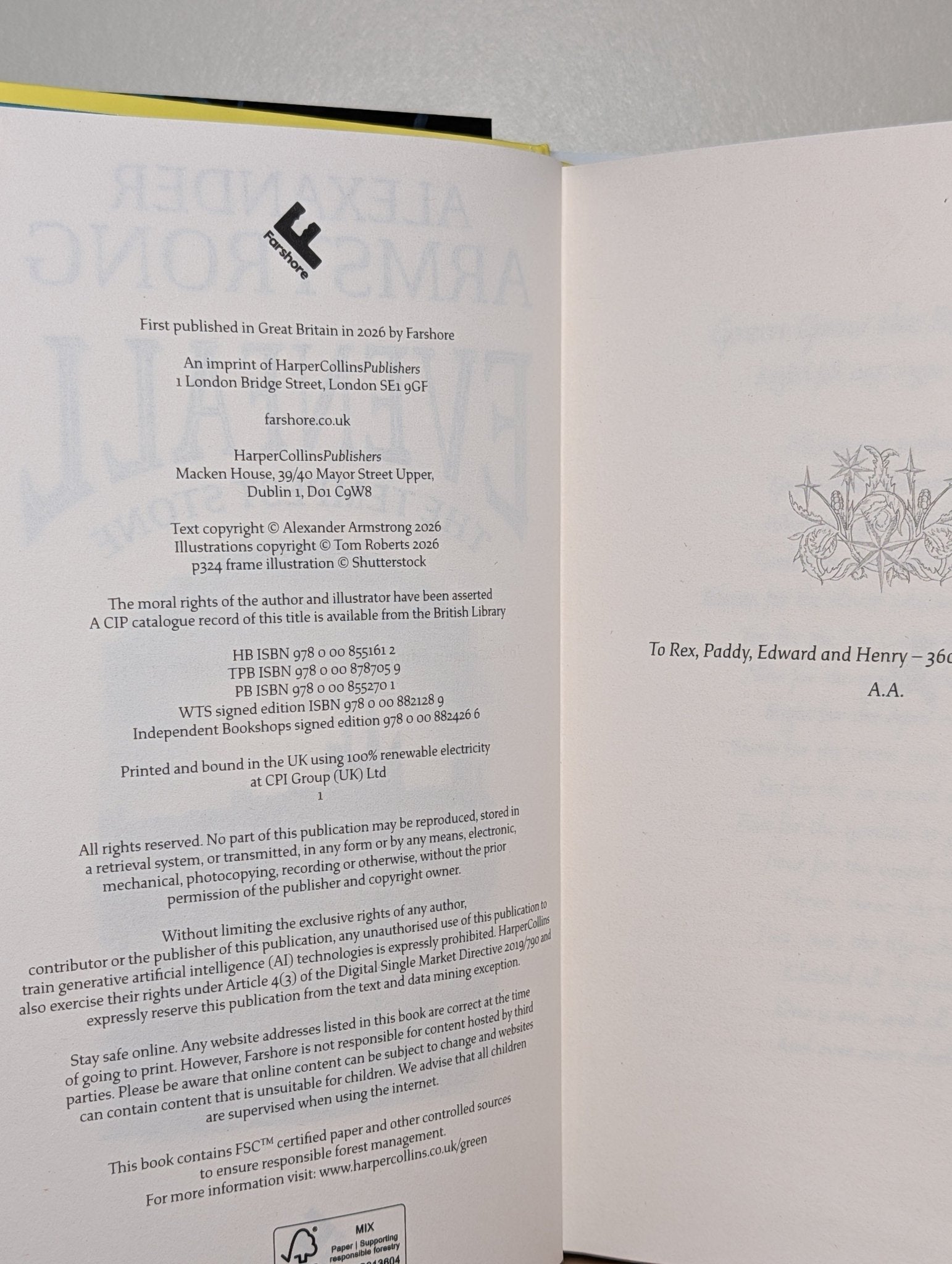 Evenfall: The Tempest Stone by Alexander Armstrong (Signed First Edition) - Fialta Books