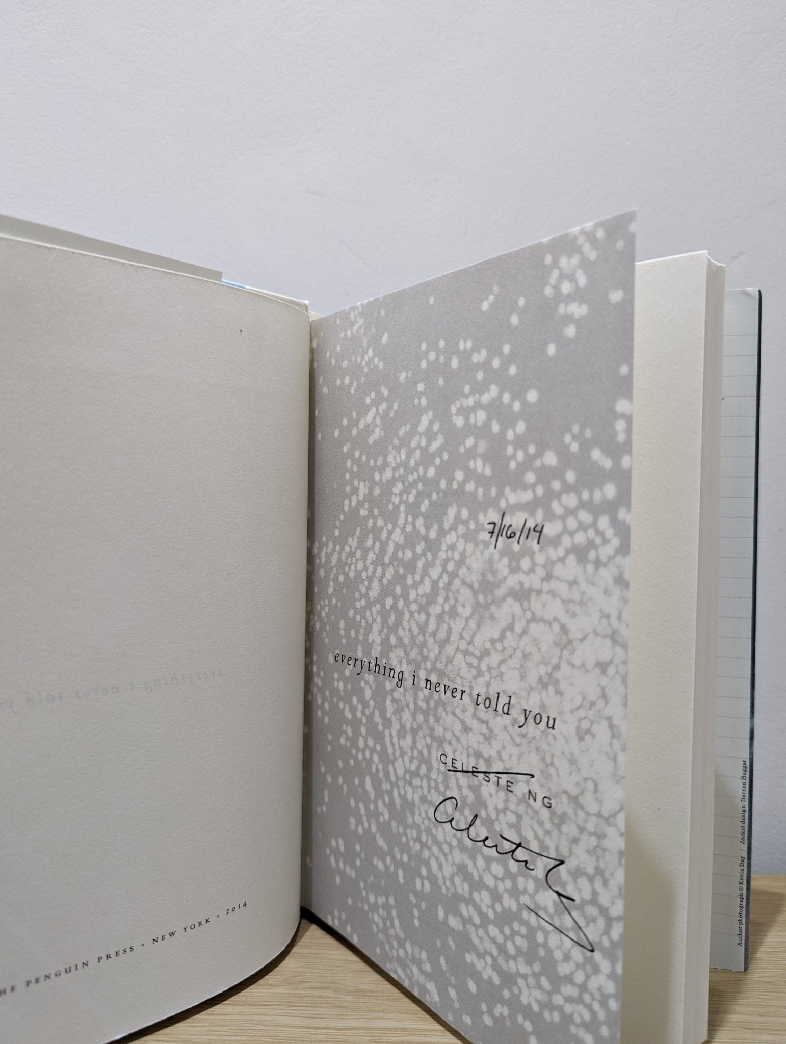 Everything I Never Told You: A Novel by Celeste Ng (Signed Dated First Edition) - Fialta Books