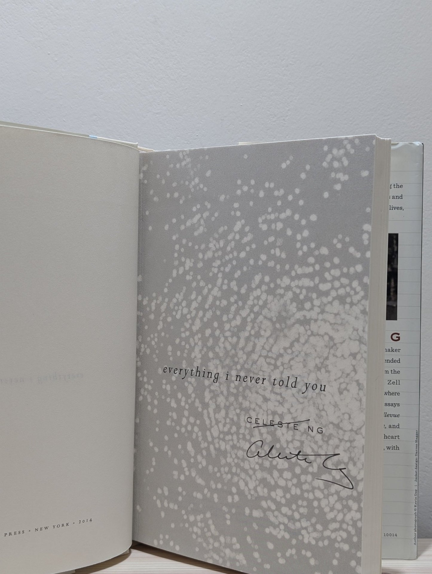 Everything I Never Told You: A Novel by Celeste Ng (Signed First Edition) - Fialta Books