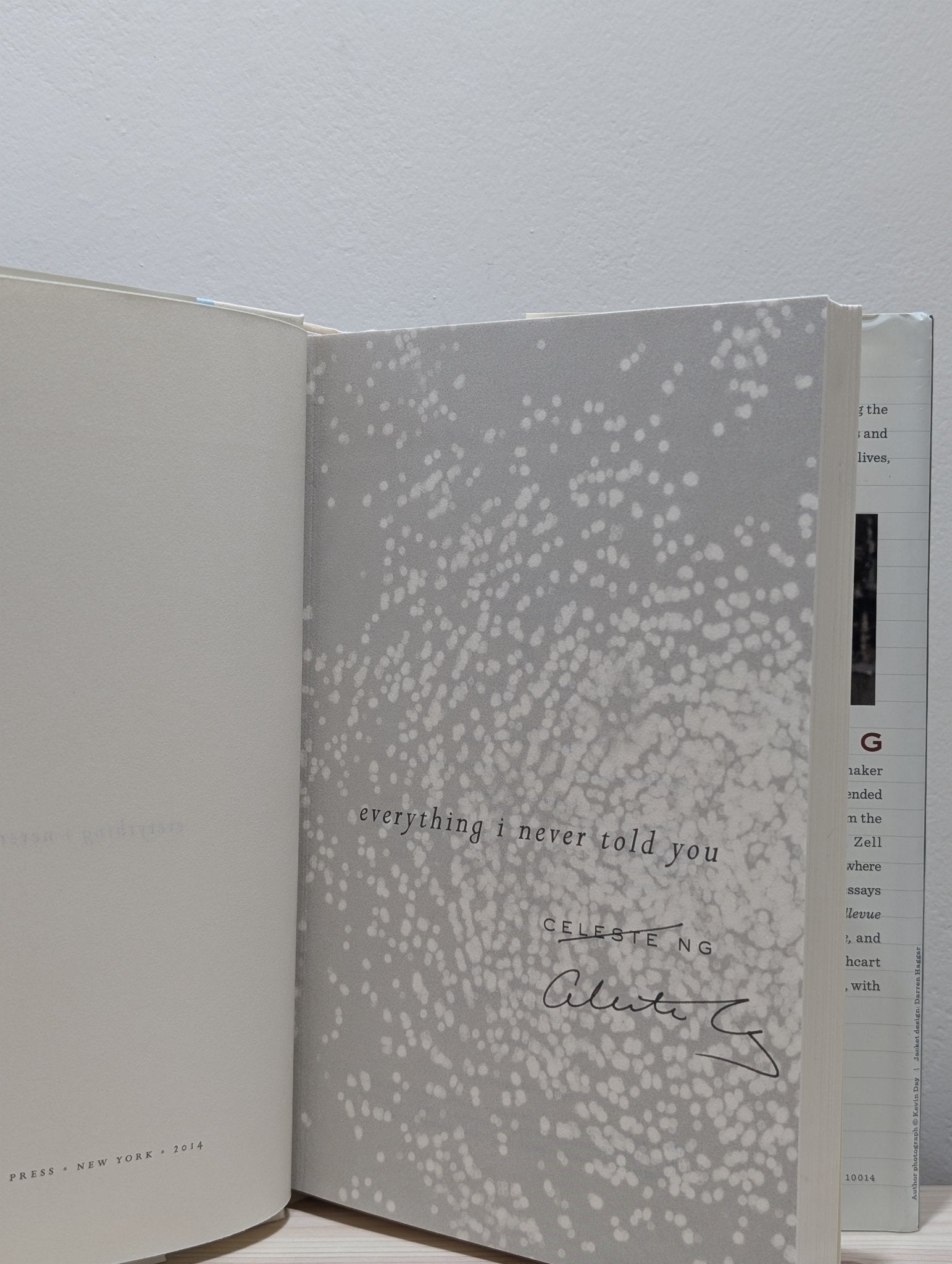 Everything I Never Told You: A Novel by Celeste Ng (Signed First Edition) - Fialta Books