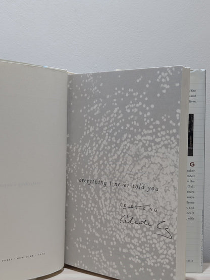 Everything I Never Told You: A Novel by Celeste Ng (Signed First Edition) - Fialta Books