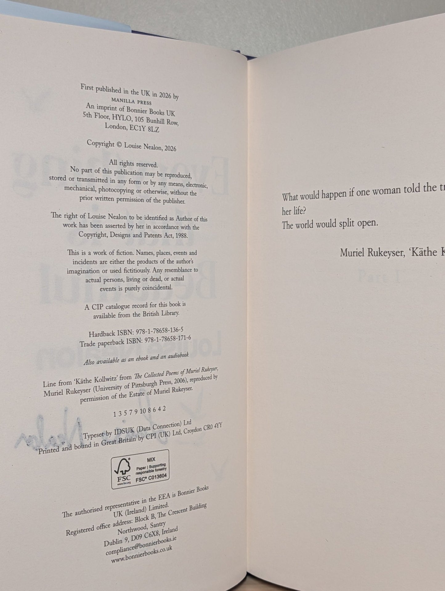 Everything That Is Beautiful by Louise Nealon (Signed First Edition) - Fialta Books