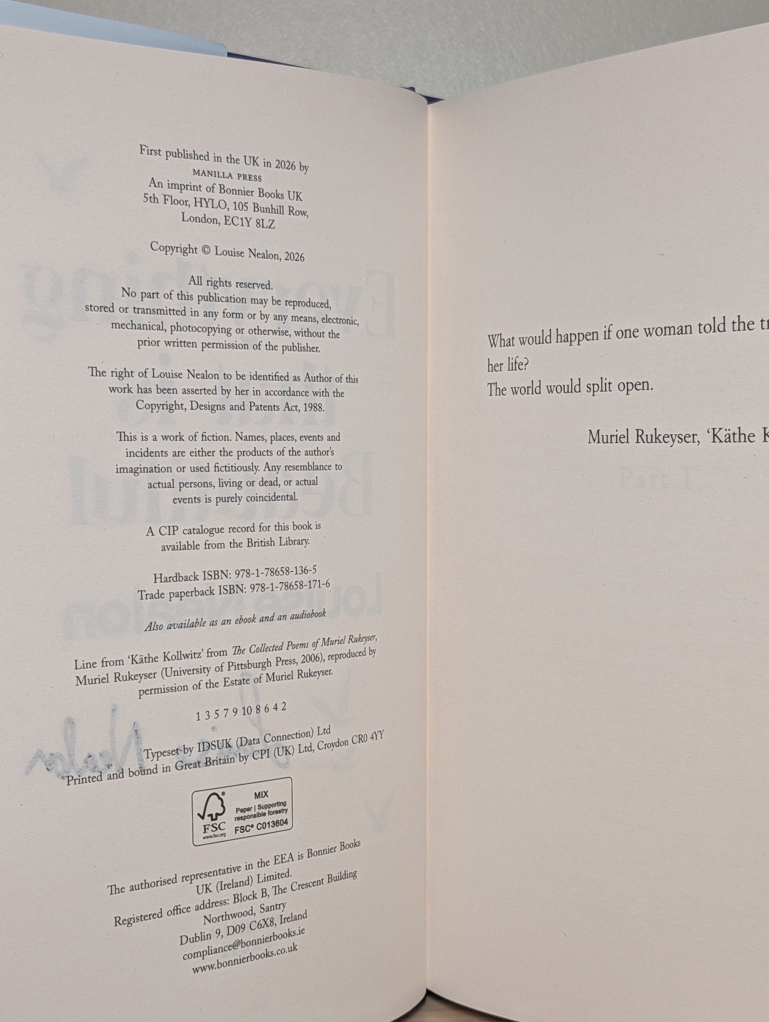 Everything That Is Beautiful by Louise Nealon (Signed First Edition) - Fialta Books