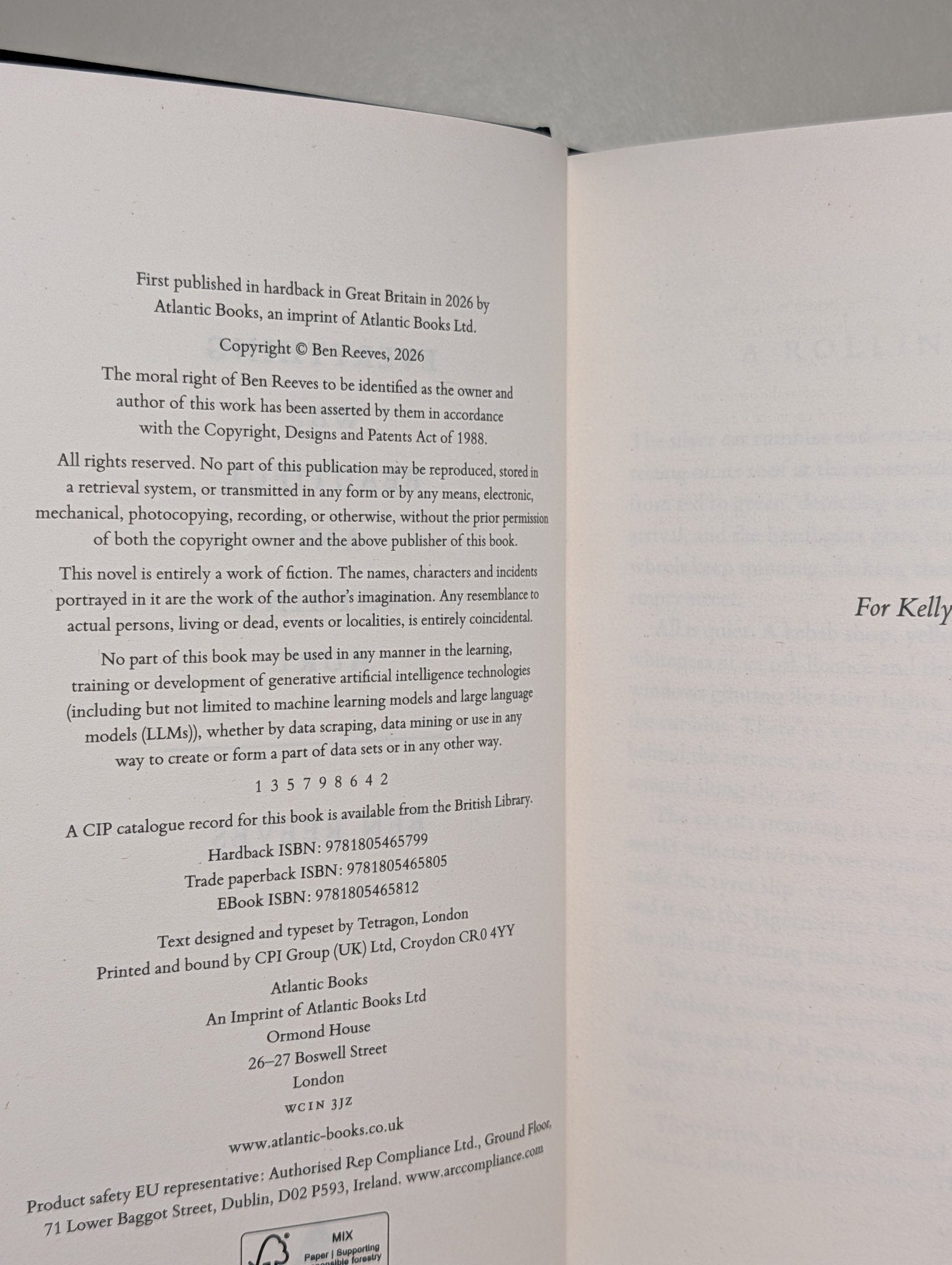 Everything was Beautiful and Nothing Hurt by Ben Reeves (Signed Edition) - Fialta Books