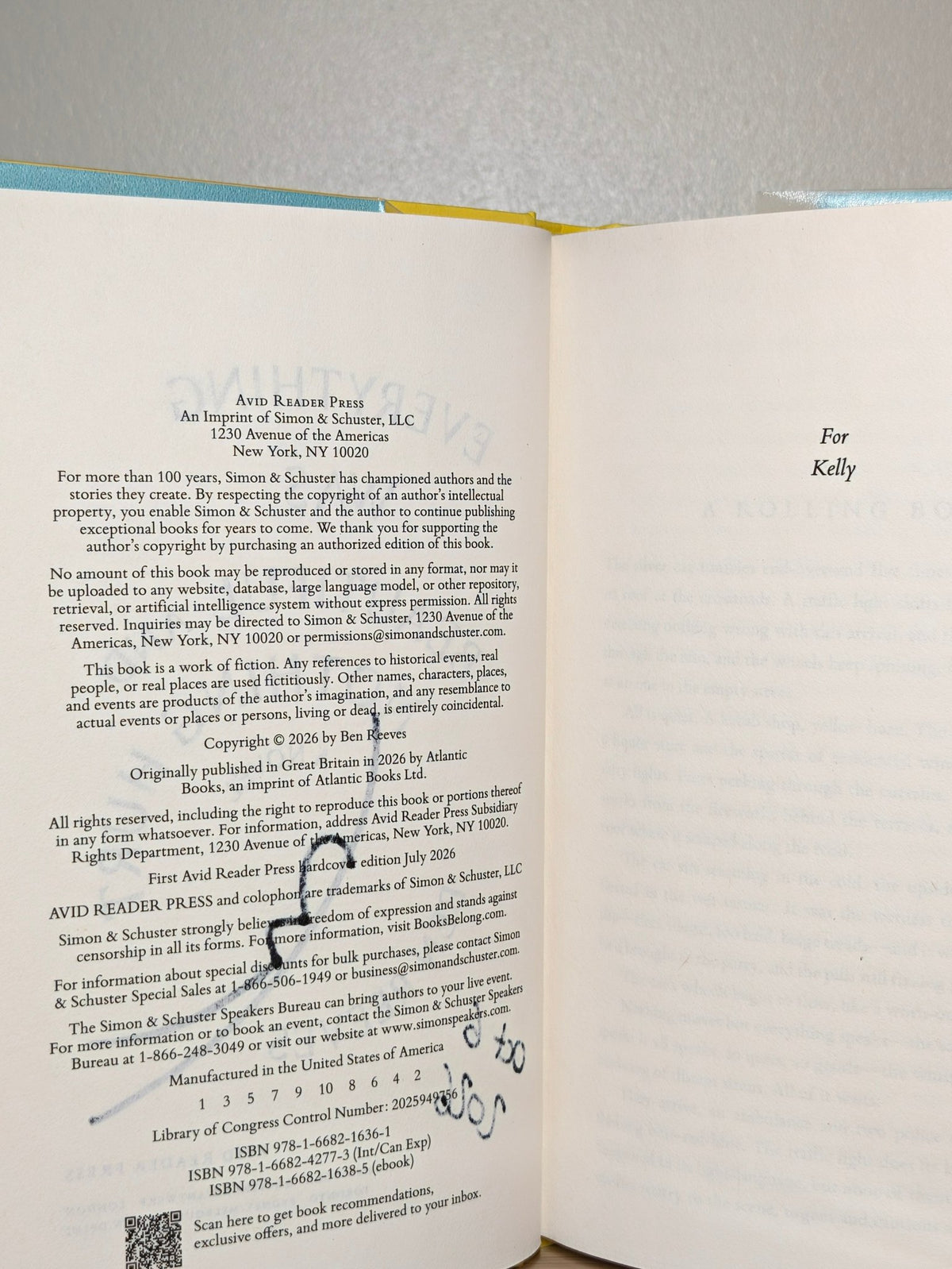 Everything Was Beautiful and Nothing Hurt by Ben Reeves (Signed First US Edition) - Fialta Books
