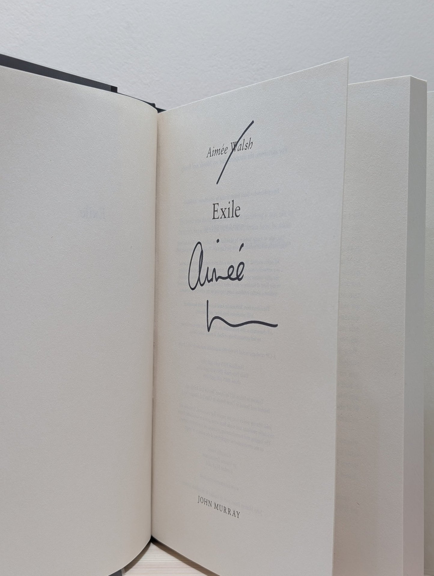 Exile by Aimee Walsh (Signed First Edition) - Fialta Books
