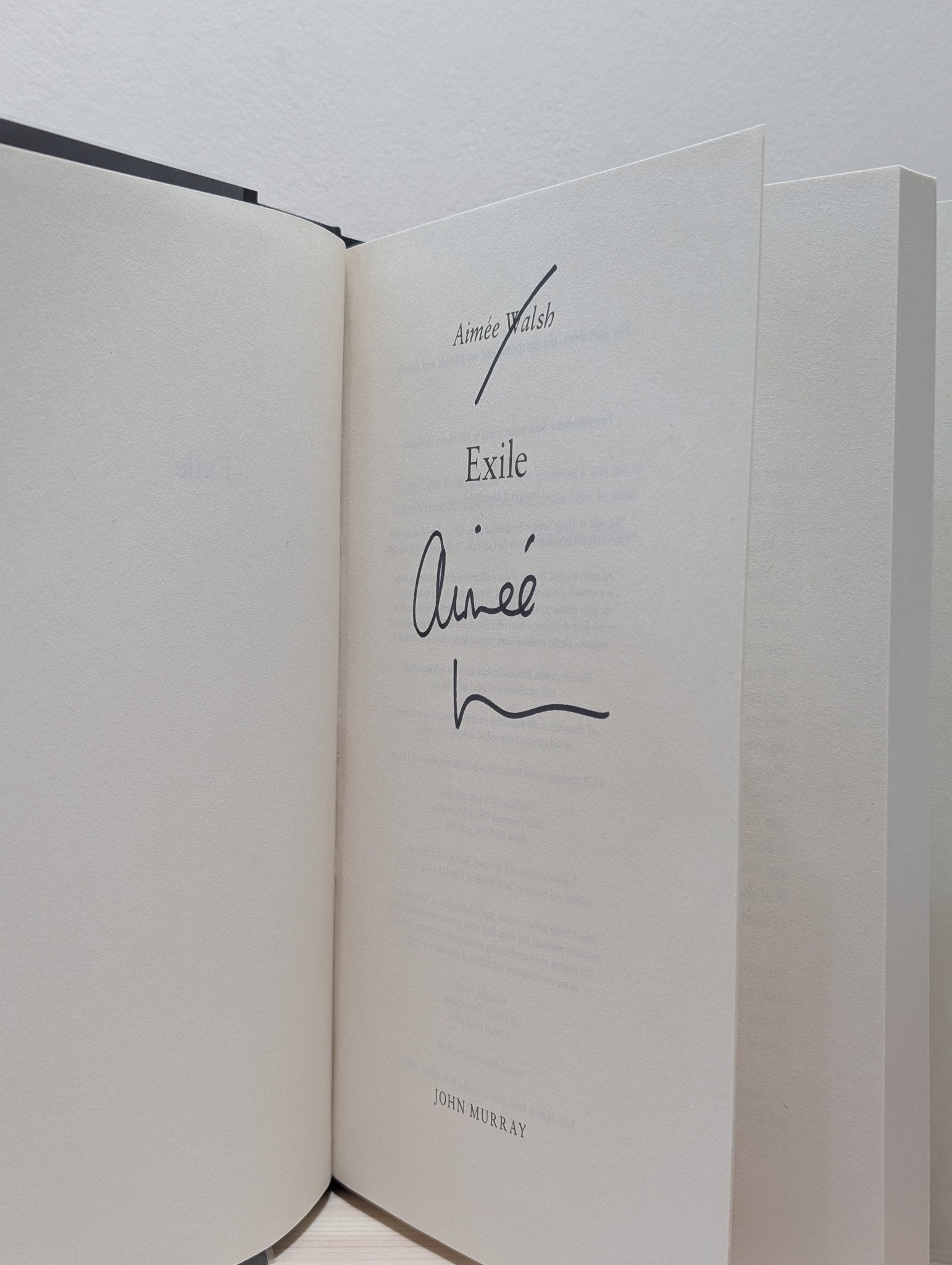 Exile by Aimee Walsh (Signed First Edition) - Fialta Books