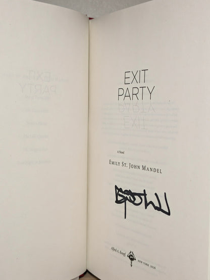Exit Party: A Novel by Emily St. John Mandel (Signed First Edition) - Fialta Books