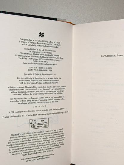Exit Party by Emily St John Mandel (Signed Dated First Edition) - Fialta Books