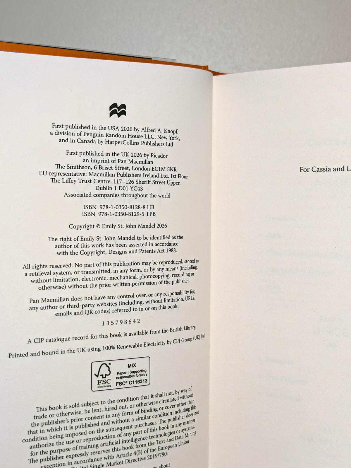 Exit Party by Emily St John Mandel (Signed First Edition with sprayed edges) - Fialta Books