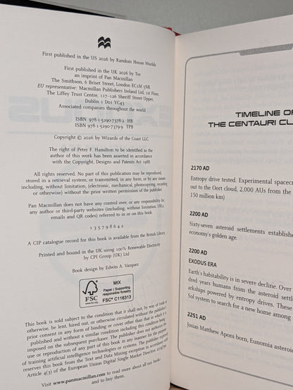 Exodus: Archimedes Engine Helium Sea by Peter F. Hamilton (Signed First Edition) - Fialta Books