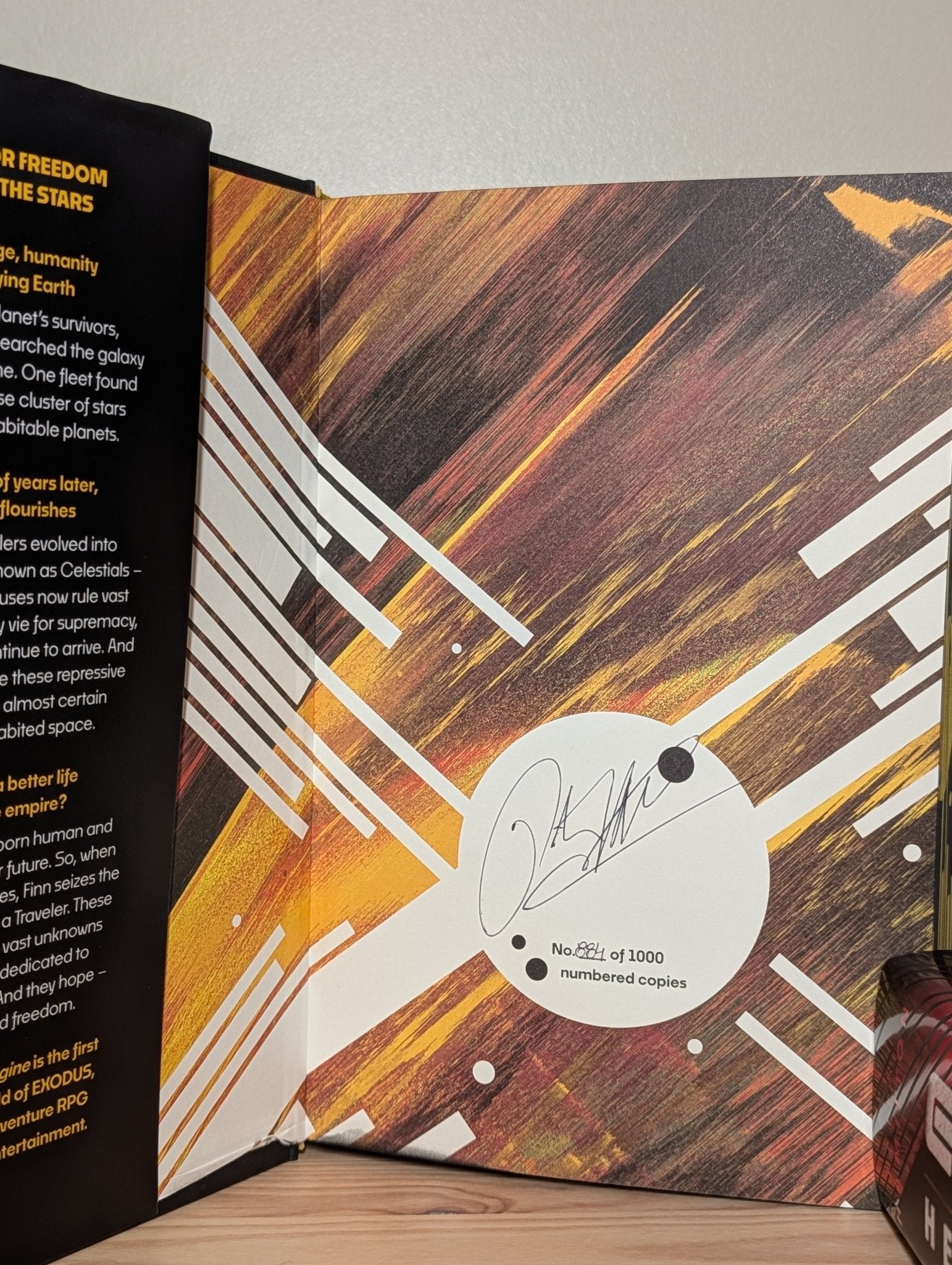 Exodus: Archimedes Engine; Helium Sea by Peter F. Hamilton (Signed Set with sprayed edges) - Fialta Books