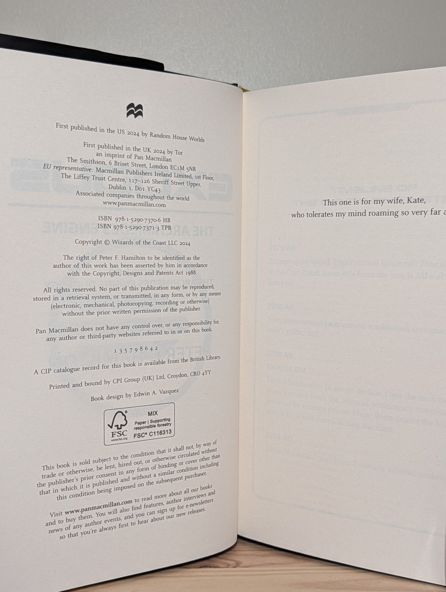 Exodus: Archimedes Engine; Helium Sea by Peter F. Hamilton (Signed Set with sprayed edges) - Fialta Books